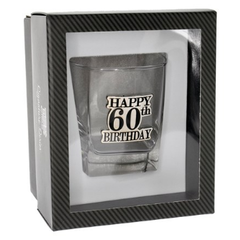 60th Birthday Scotch Glass - TSK Giftware
