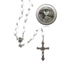 COMMUNION ROSARY BEADS IMITATION MOTHER OF PEARL