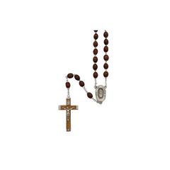 ROSARY BEADS WOOD LOURDES WATER