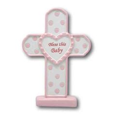 BLESS THIS CHILD - BABY CROSS (PINK)