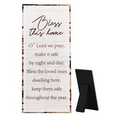 GLASS PLAQUE - HOUSE BLESSING