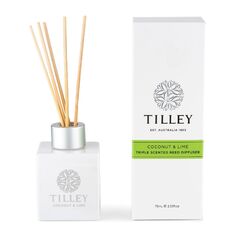 Tilley Aromatic Reed Diffuser 75ml | Coconut & Lime
