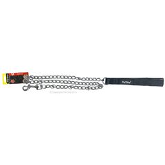 Pet One Chain Lead 3.5mm Padded Handle Black