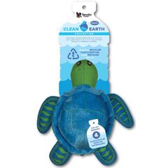 Spunky Pup Clean Earth Turtle Dog Toy Large