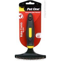 Pet One Grooming Detangle Rake Comb Dog Brush