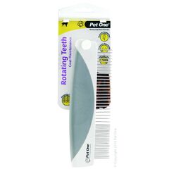 Pet One Grooming Comb with Rotating Teeth Dog Brush