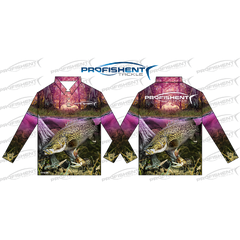 Profishent Pink Yabby/Cod/Cray L/S Fishing Shirt - Adult (XS)