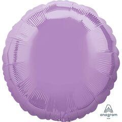 Purple Round Foil Balloon Helium