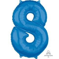 Number 9 Blue Balloon Helium