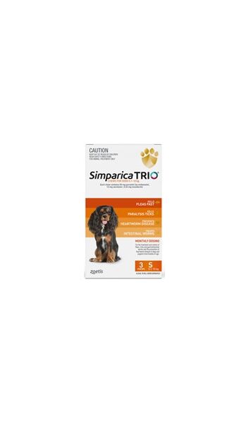 SIMPARICA TRIO DOG 5.1-10 KG 3 PACK
