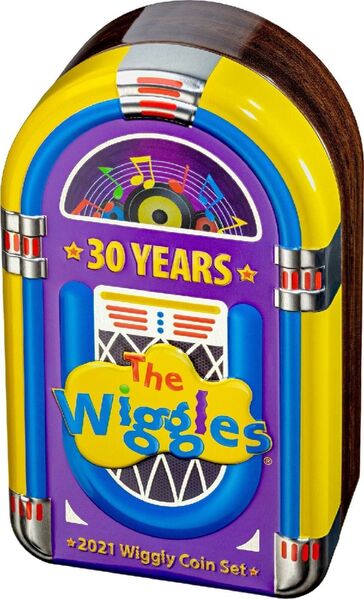 30 Years of The Wiggles 2021 30c Coloured Uncirculated Scalloped Two Coin Set
