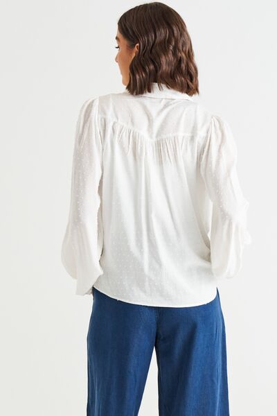 Betty Basics Sinead Shirt - White (WHITE , 8)
