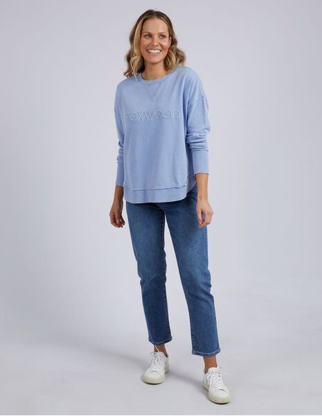 Foxwood Washed Simplified Crew (Light blue, 8)