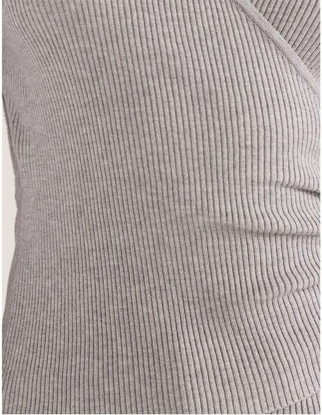 Staple The Label Molly Knit Top (Grey marle , S)