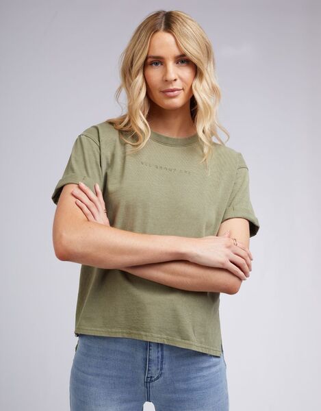 All About Eve AAE Washed Tee (Khaki, 8)