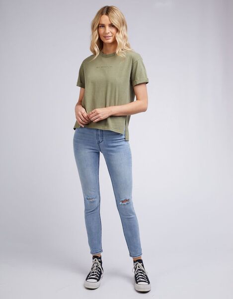All About Eve AAE Washed Tee (Khaki, 8)
