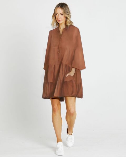 SELMA SHIRT DRESS - CHOCOLATE (8)