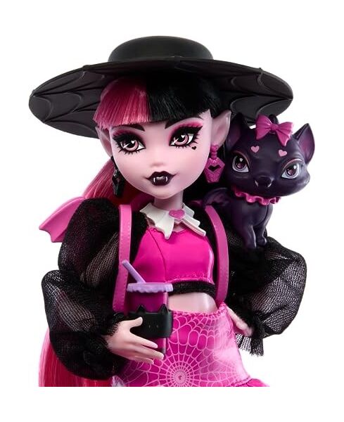 Monster High Draculaura Fashion Doll with Pet Count Fabulous and Accessories