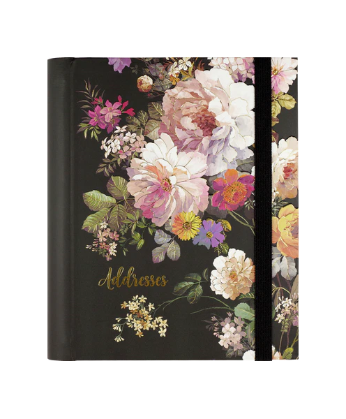 MIDNIGHT FLORAL - ADDRESS BOOK LARGE