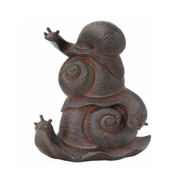 Statue | Three Stacked Snails 25 x 20 x 10cm FC215