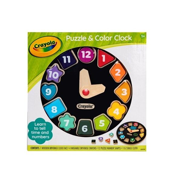 Crayola Puzzle Color Clock
