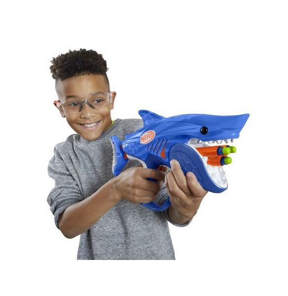 Nerf Sharkfire Dart Blaster With 8 Darts Included