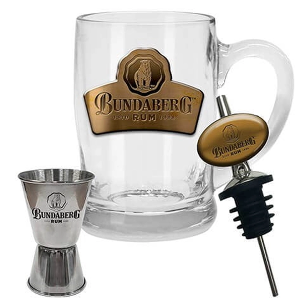 Bundaberg Rum Stein , Pourer & Jigger Pack (Logo)