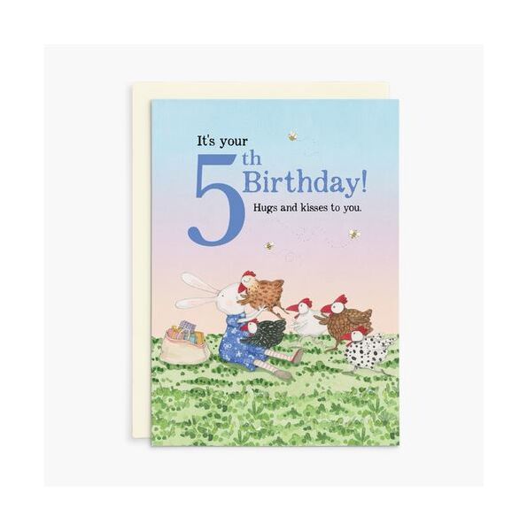 Ruby Red Shoes 5th Birthday Card