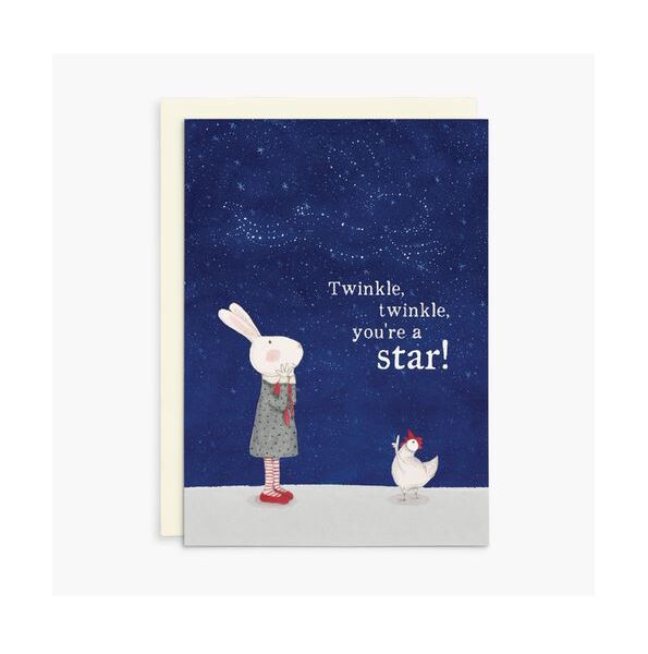 Ruby Red Shoes Card - Twinkle, Twinkle, You're a Star!