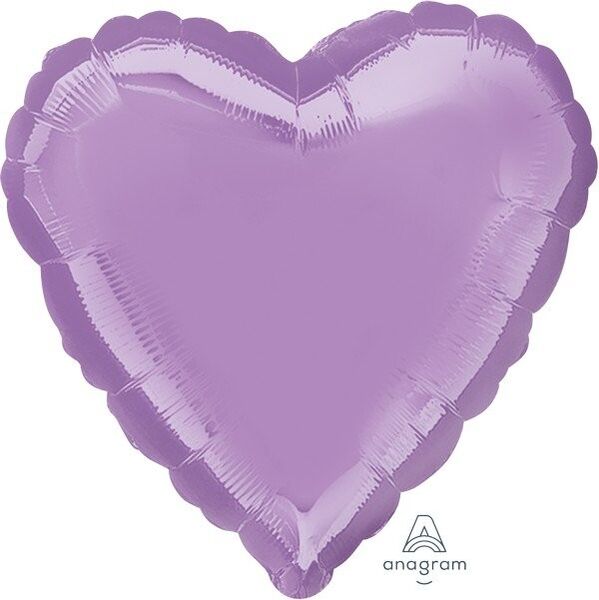 Purple Heart Foil Balloon Helium