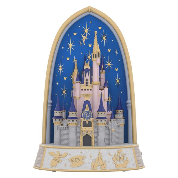 Walt Disney World The World's Most Magical Celebration 50th Anniversary Musical Hallmark Keepsake Ornament With Light
