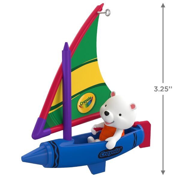 Crayola Colorful Canoe Sailing Hallmark Keepsake Ornament