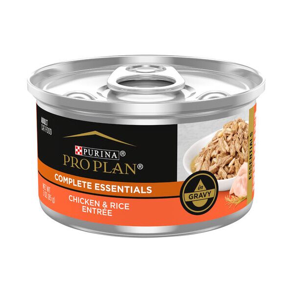 PROPLAN CAT COMPLETE ESSENTIALS ENTREE CHICKEN & RICE CAN SLAB 85Gx24
