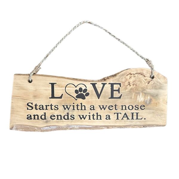 Wooden Sign - Love