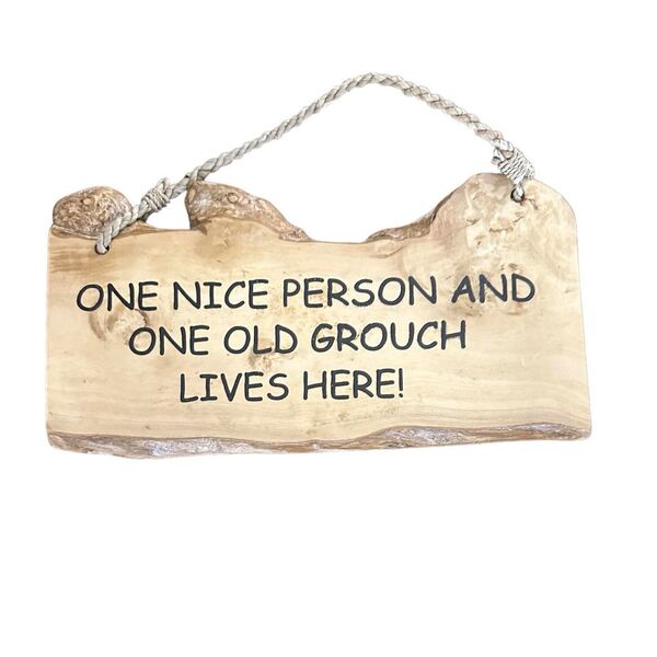 Wooden Sign - Nice Person