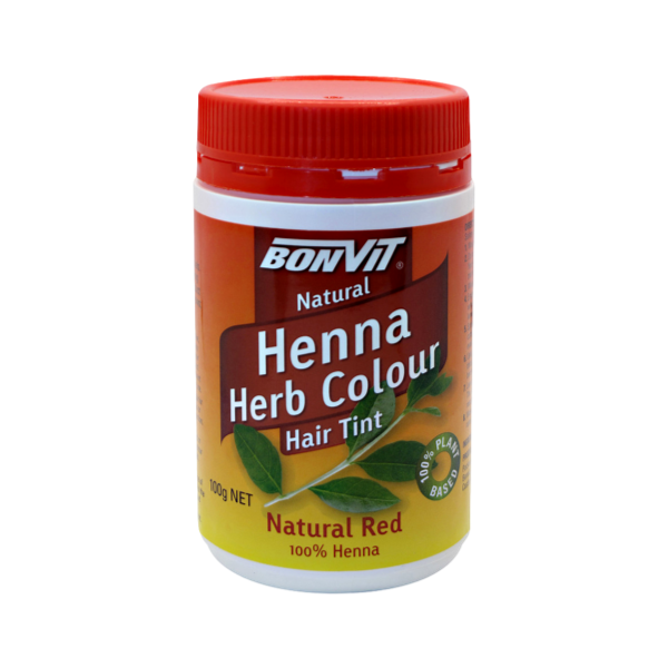 Bonvit - Henna Herb Colour Hair Tint (100% Henna) Natural Red 100gm