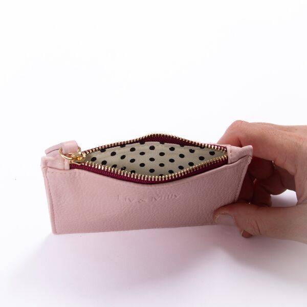 Liv&milly Card Wallet (Hot Pink)