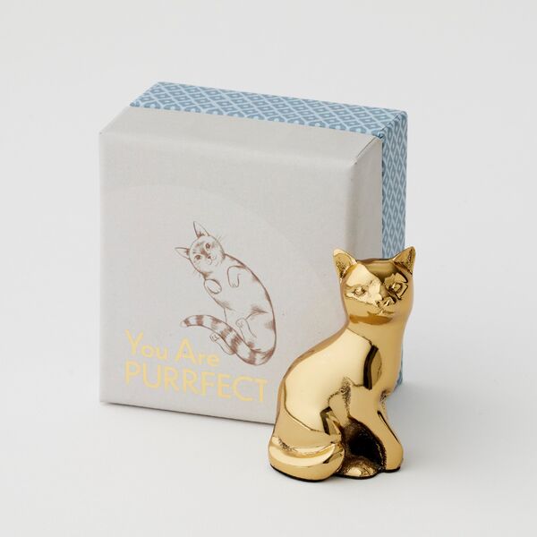 You're Purrfect Gold Figurine