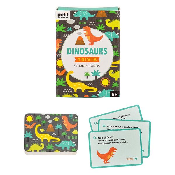 Petite Collage Trivia Cards Dinosaurs