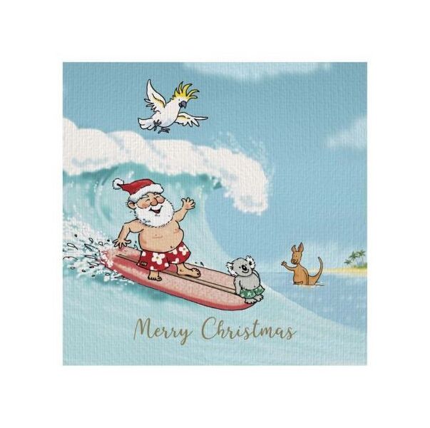Starlight Foundation Cardpac Santa Surfing Charity Christmas Cards Boxed