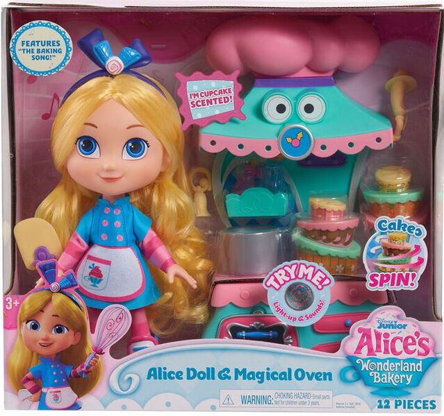 Alice's Wonderland Bakery & Magic Oven Playset With Doll