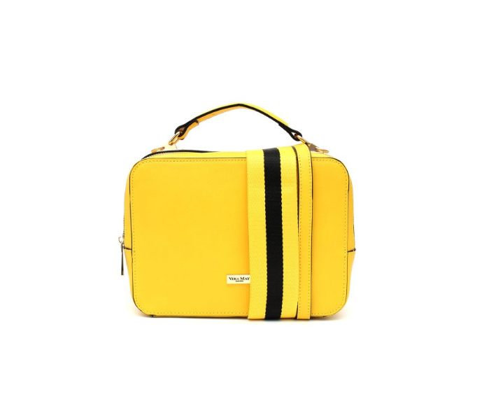 Twila Yellow Vegan Leather Handbag