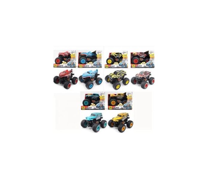 Friction Big Wheel Trucks With Lights And Sounds Assorted