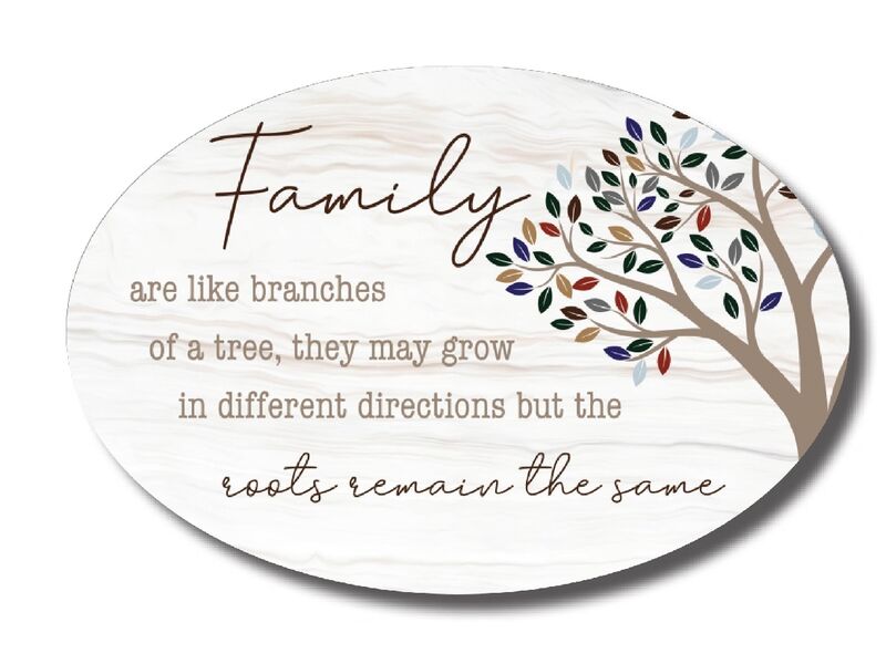 FAMILY BRANCHES - OVAL CERAMIC PLAQUES