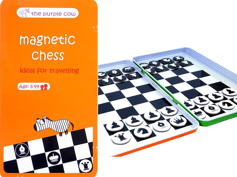 Magnetic Chess Travel Game In Tin