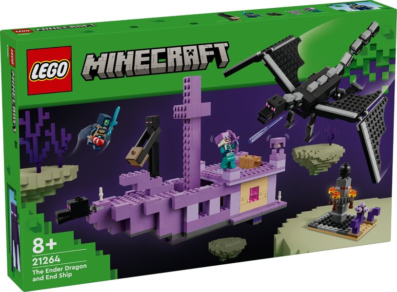 LEGO MINECRAFT THE ENDER DRAGON AND END SHIP 21264 AGE: 8+