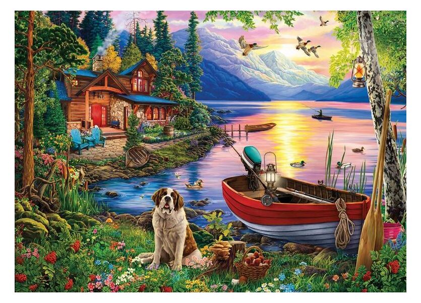 Holdson The Waters Edge Weekend Retreat 1000 Pc Puzzle