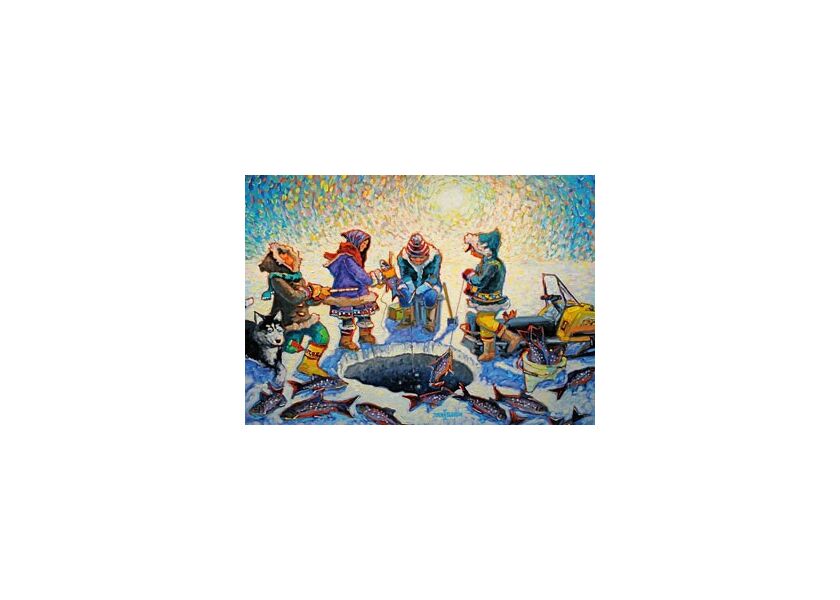 1000 Pieces - Ice Fishing - Ravensburger Jigsaw Puzzle