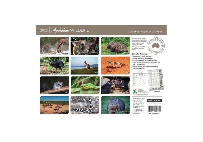 2023 Australian Wildlife Calendar