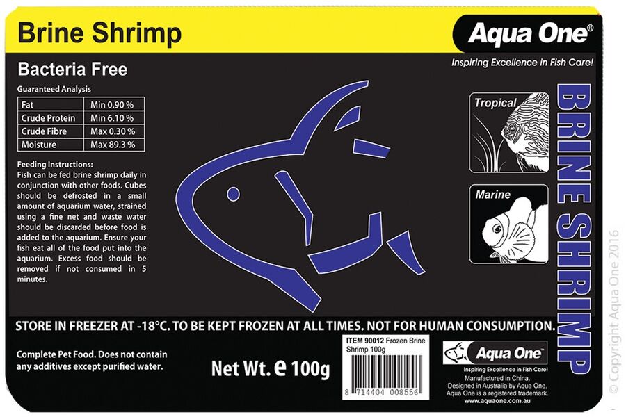 Aqua One Brine Shrimp Punch Out Pack 100g